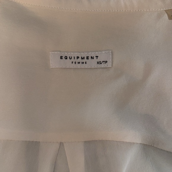 100% Silk Equipment Blouse - Pristine! Sz XS - Picture 4 of 5